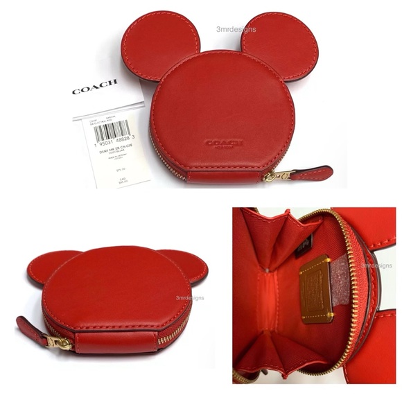 AUTH.COACH X Keith Harling| Glovetanned Leather Purse/Coin Purse & KS. Earrings - Picture 9 of 13